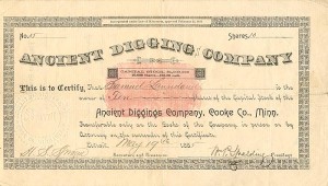 Ancient Diggings Co., Cooke Co., Minn.
